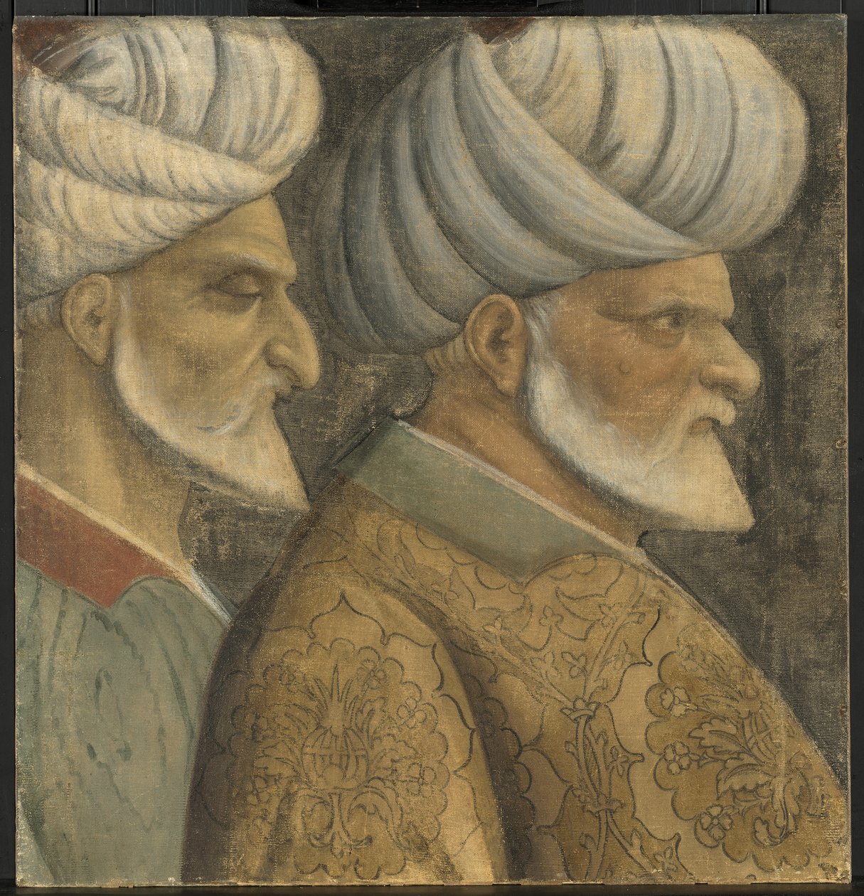 Sinan juutalainen ja Haireddin Barbarossa, n. 1535 tekijältä Northern Italian School