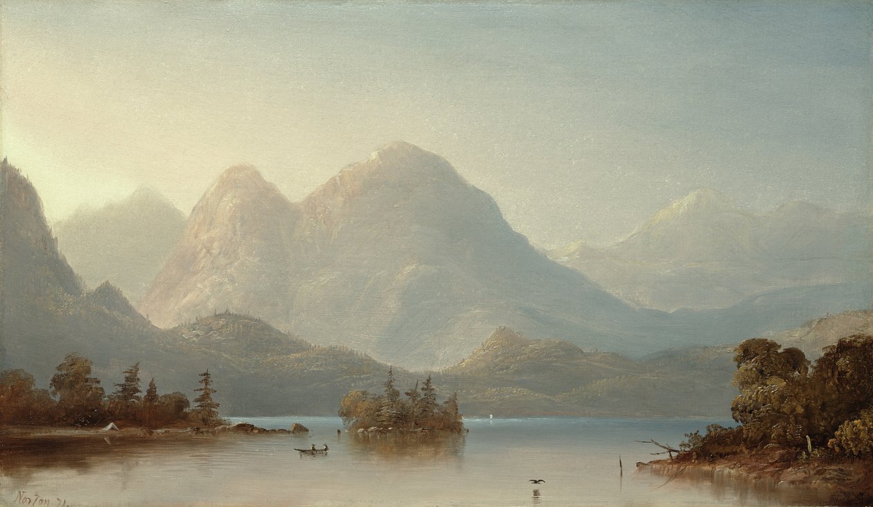 Näkymä Columbia-joelle, Oregon, 1871 tekijältä Norton Bush