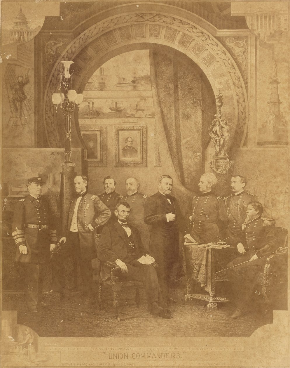 Unionin komentajat tekijältä Notman Photograph Company