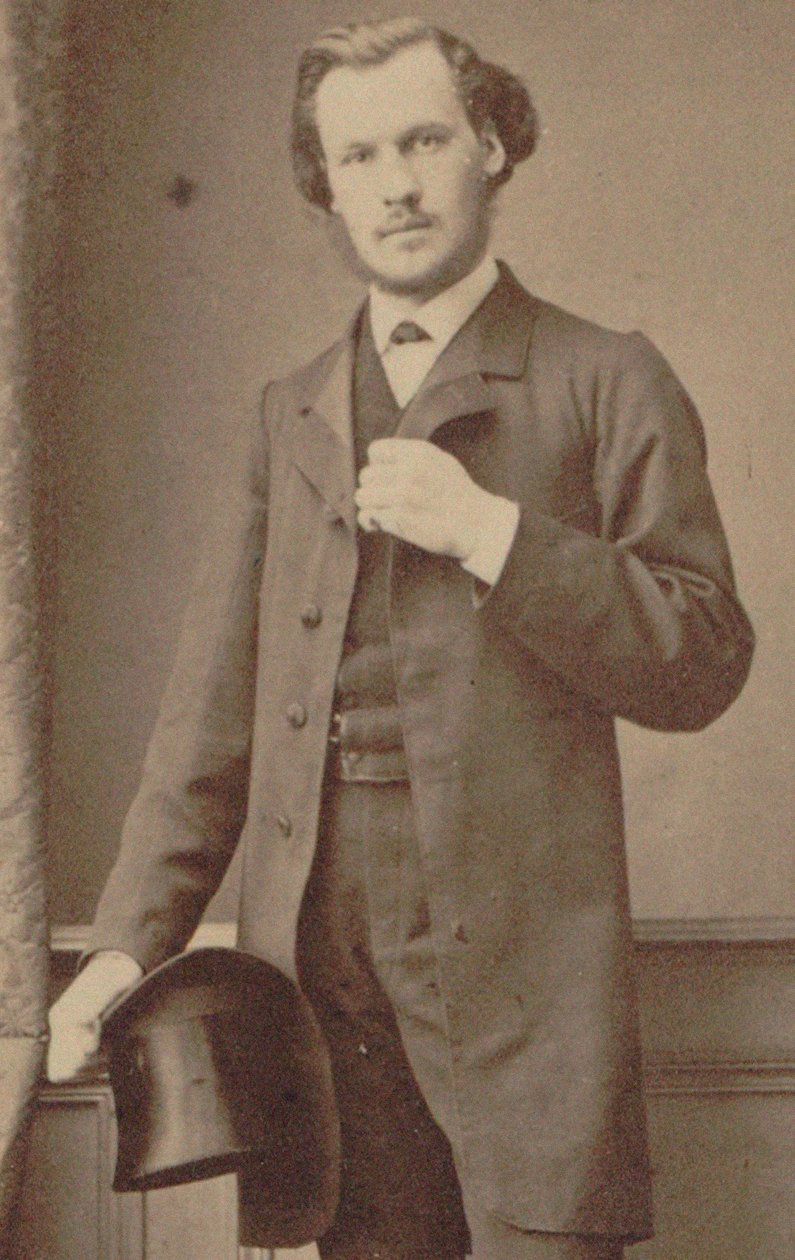 Säveltäjä Charles Lenepveun muotokuva 1840-1910, 1870. tekijältä Numa Blanc