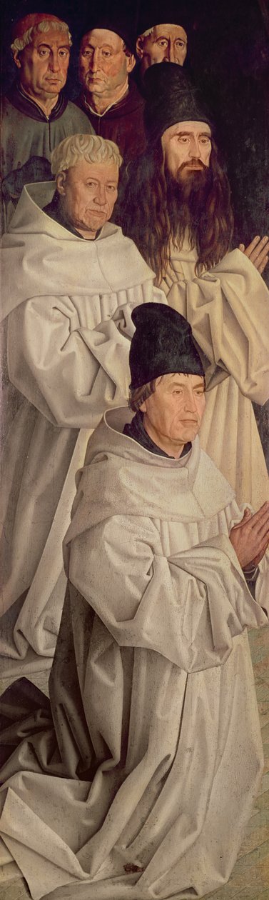 Munkkipaneeli, St. Vincentin polyptyykistä, n. 1465 tekijältä Nuno Goncalves or Gonzalvez