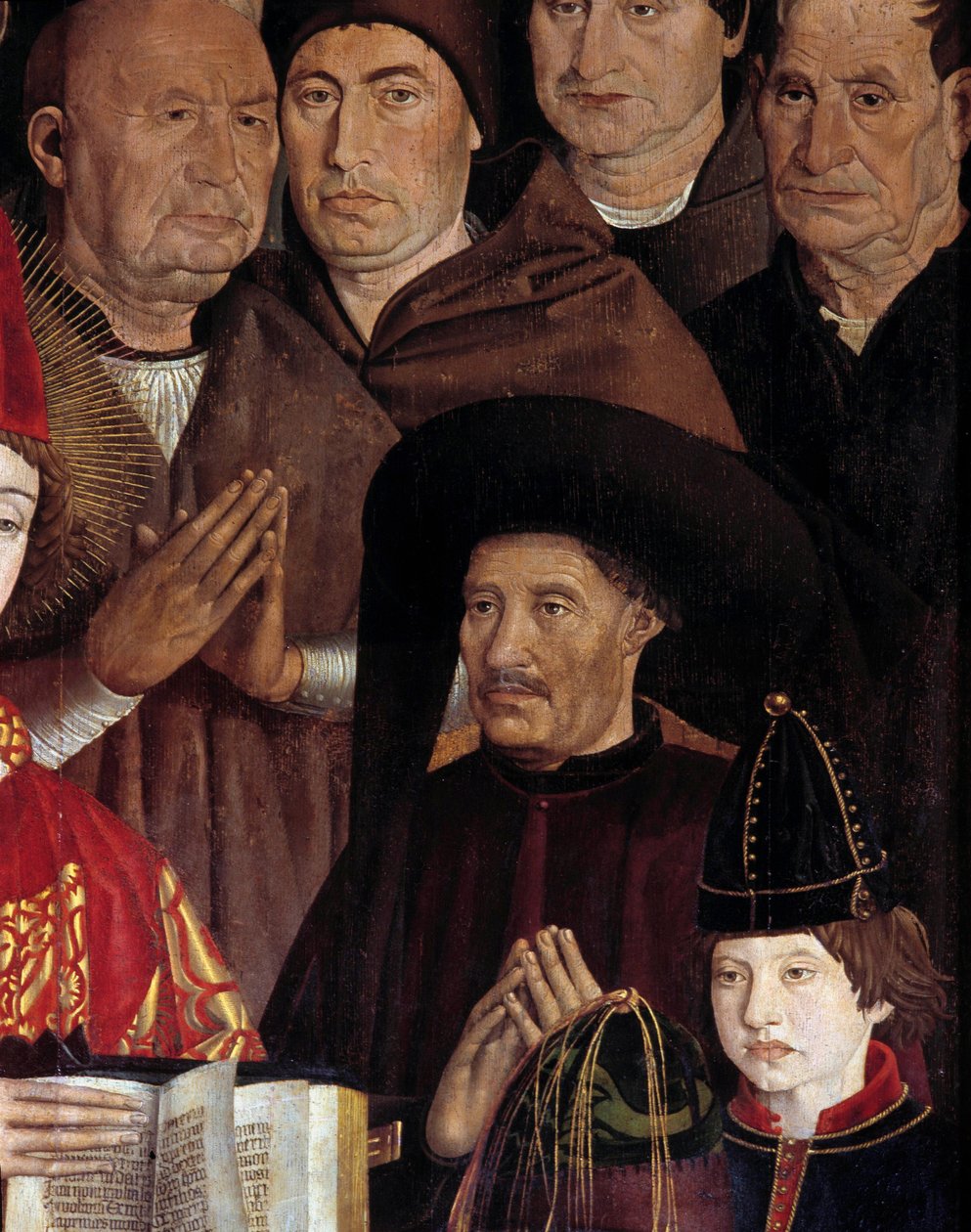 Saint Vincentin polyyptyykki (Paineis de Sao Vicente de Fora). Portugalin prinssin Henri Le Navigateurin (1394-1460) muotokuva. Yksityiskohta 1400-luvun portugalilaisen taidemaalarin Nuno Goncalvesin maalauksesta. Kansallinen muinaisen taiteen museo, Lissa tekijältä Nuno Goncalves or Gonzalvez