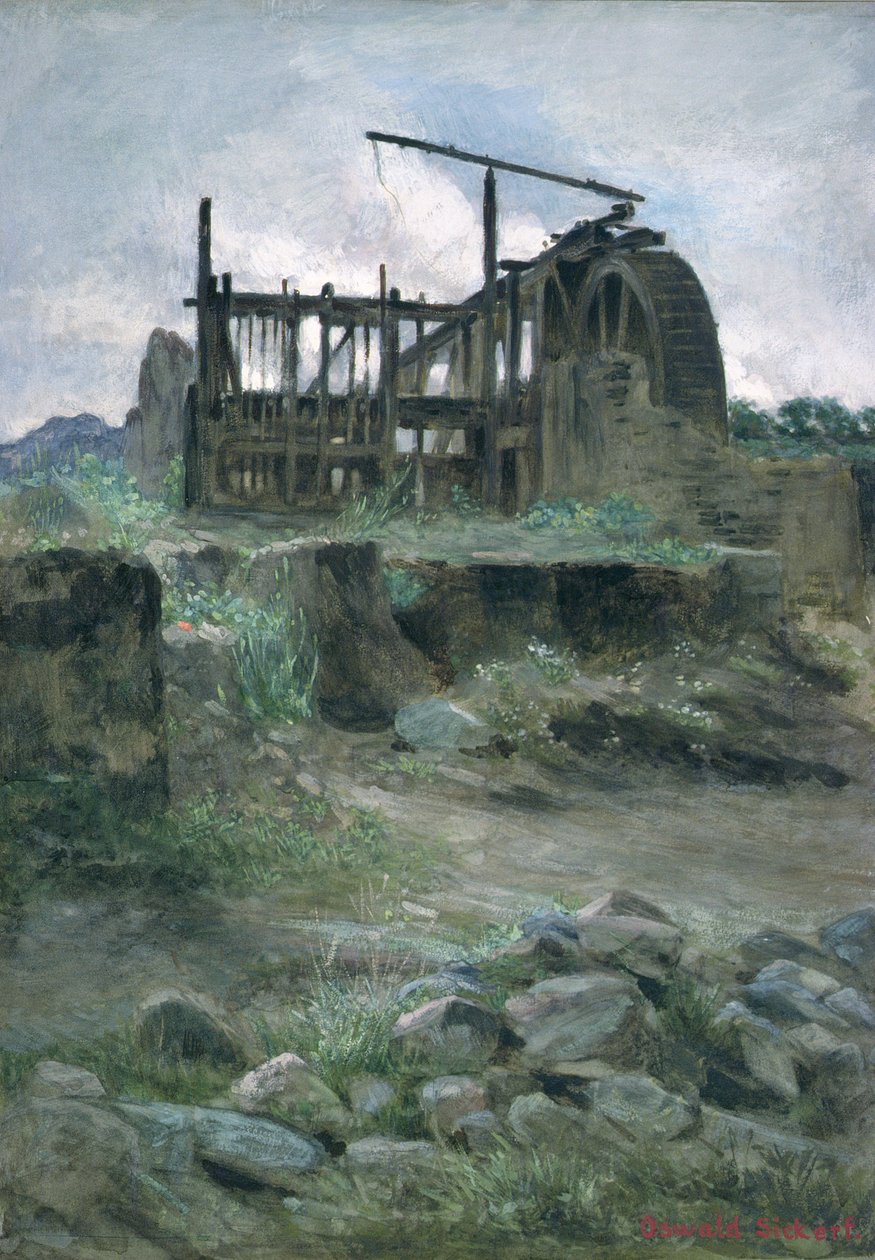 Cornish-tinakaivos, 1800-luku tekijältä O.A. Sickert