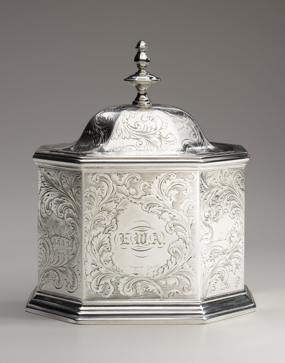 Teekanisteri, 1845 tekijältä Obadiah Rich