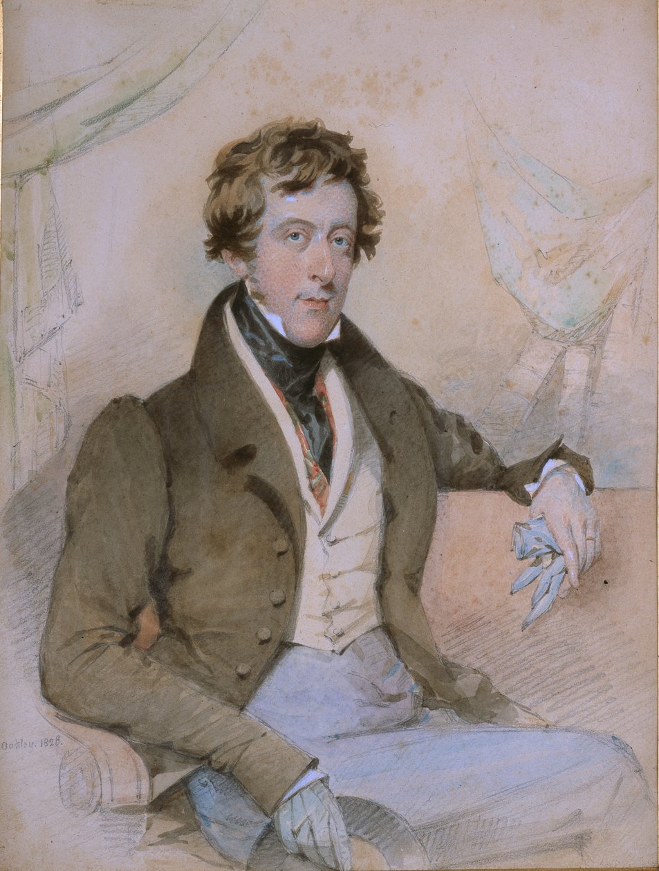William Spencerin, Devonshiren kuudennen herttuan, muotokuva tekijältä Octavius Oakley