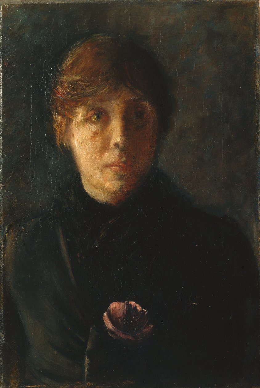 Omakuva, n. 1890 tekijältä Oda Krohg