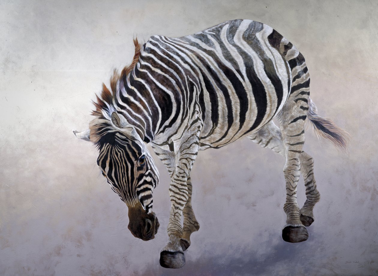 Equus burchelli 2, 2010 (akryyli kankaalle) tekijältä Odile Kidd