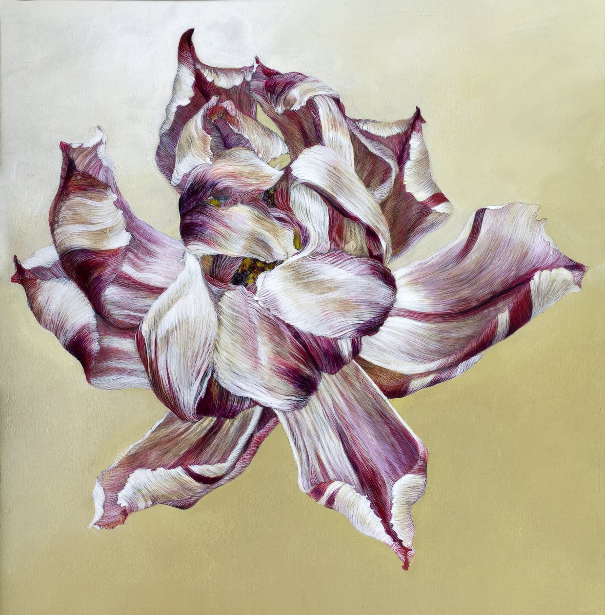 Tulipa, 2013 (akryyli puulle) tekijältä Odile Kidd