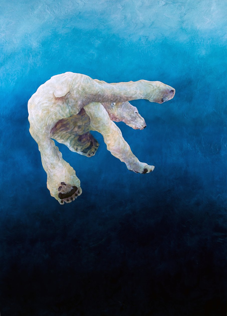 Ursus maritimus 1, 2010 (akryyli pellavalle) tekijältä Odile Kidd