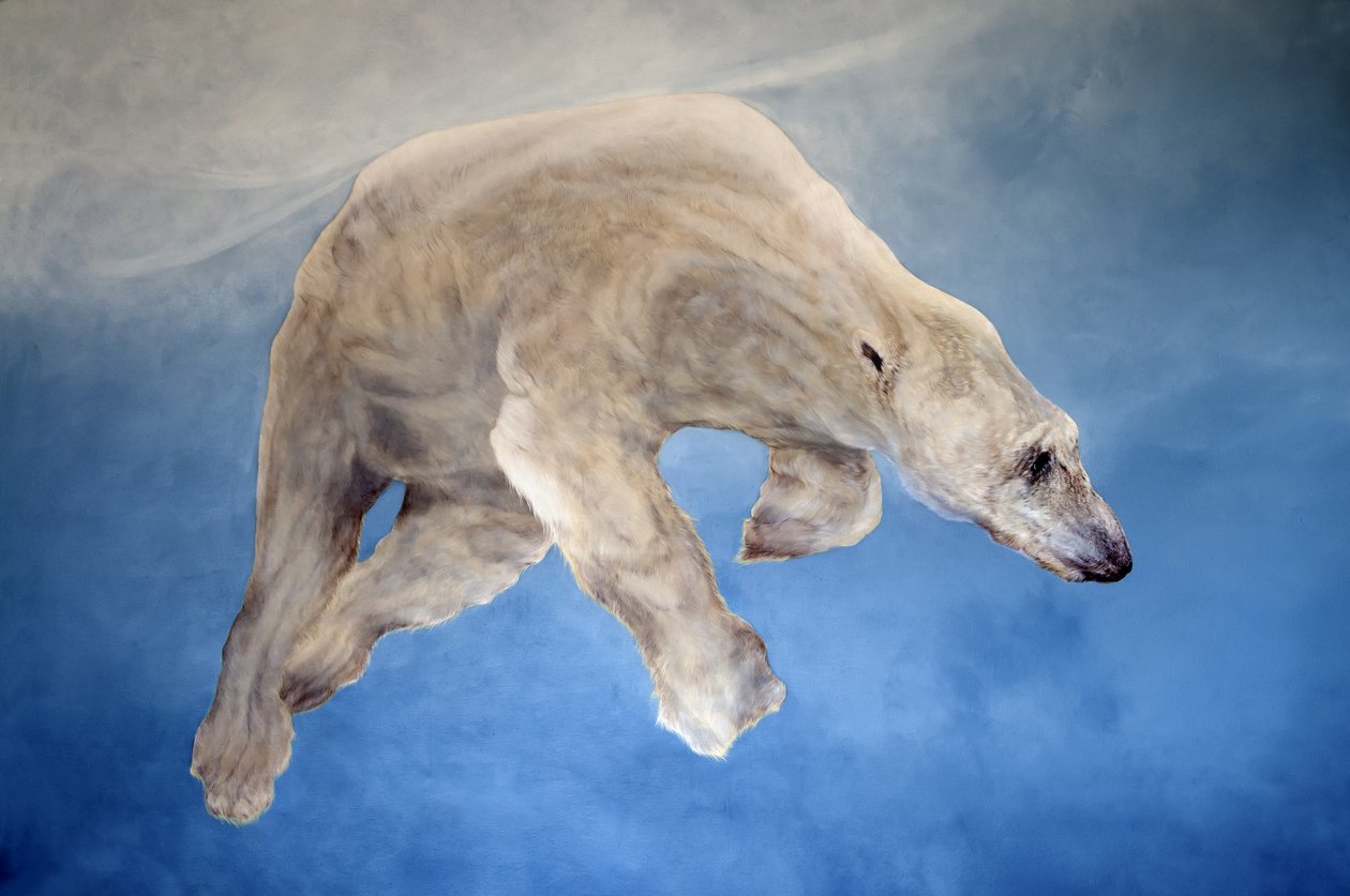 Ursus maritimus 2 (akryyli gessoed pellavalle) tekijältä Odile Kidd
