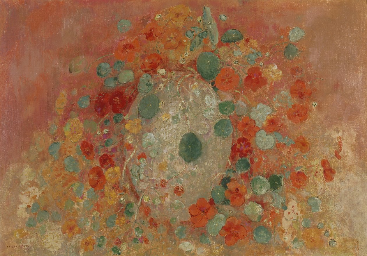 Nasturtiums, 1905 tekijältä Odilon Redon