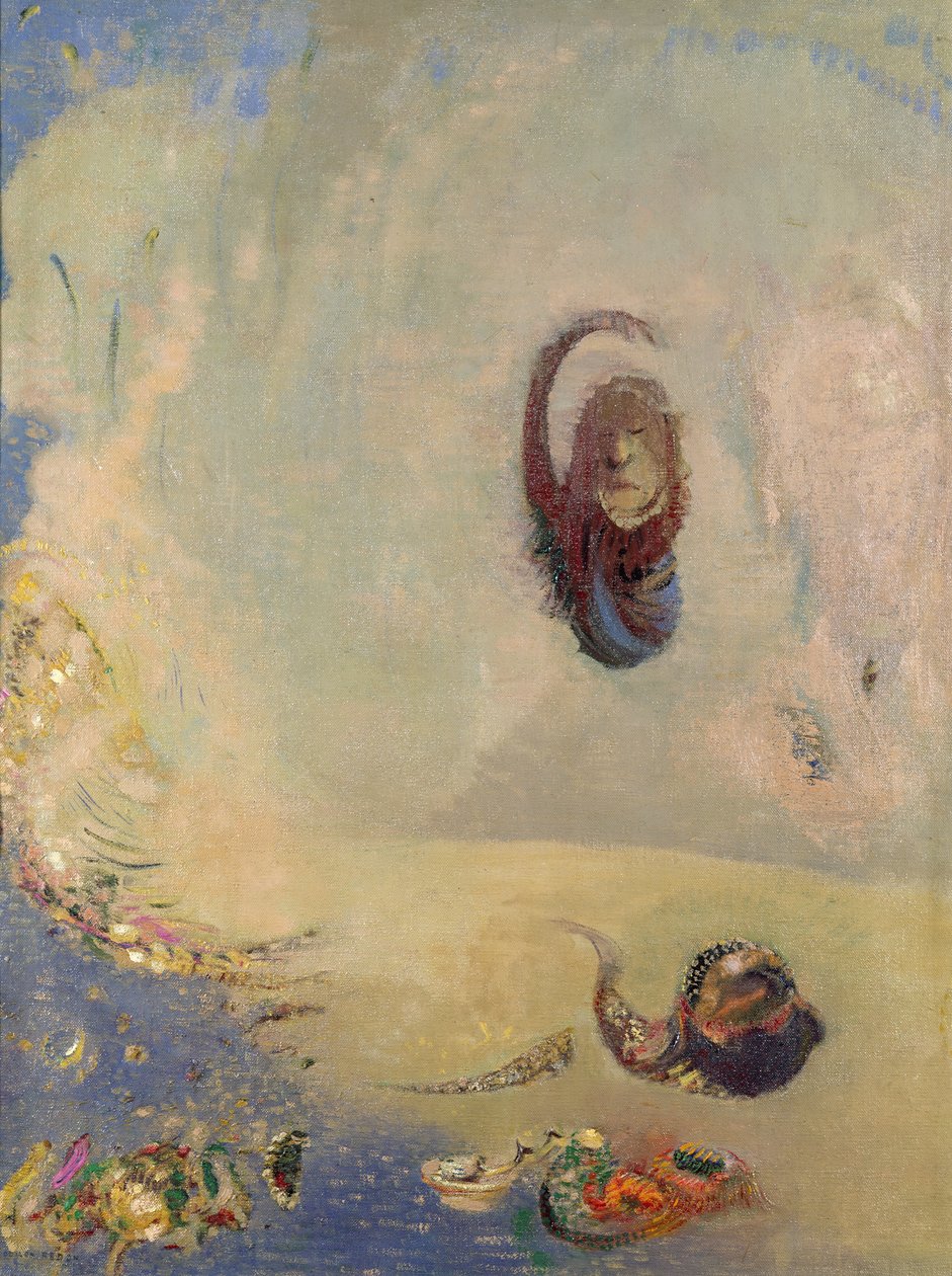 Oannes, n. 1910 tekijältä Odilon Redon