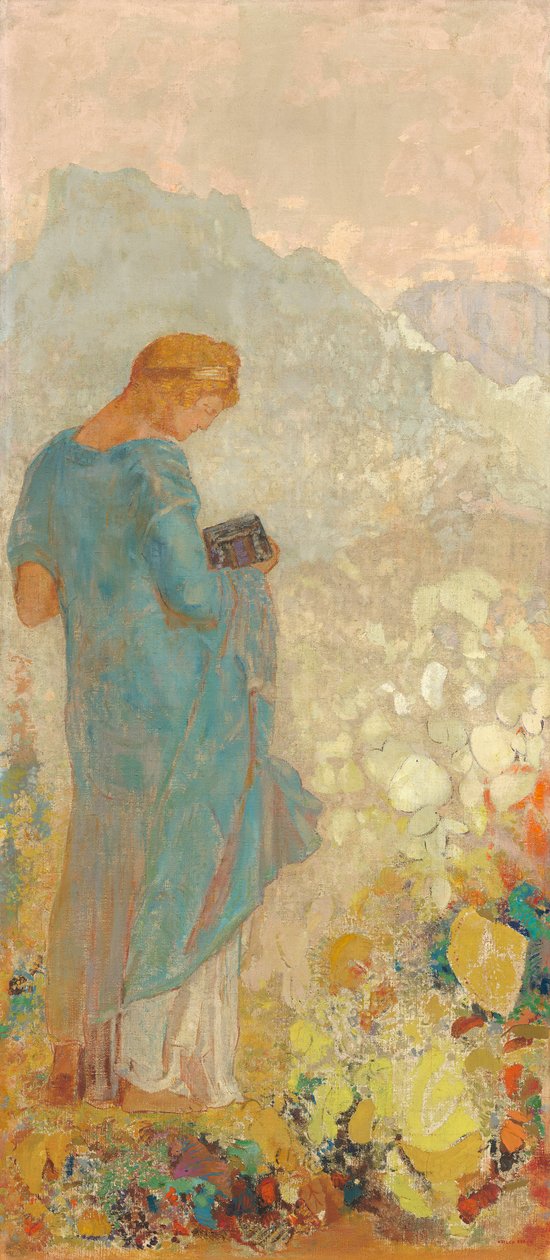 Pandora, 1910-2 tekijältä Odilon Redon