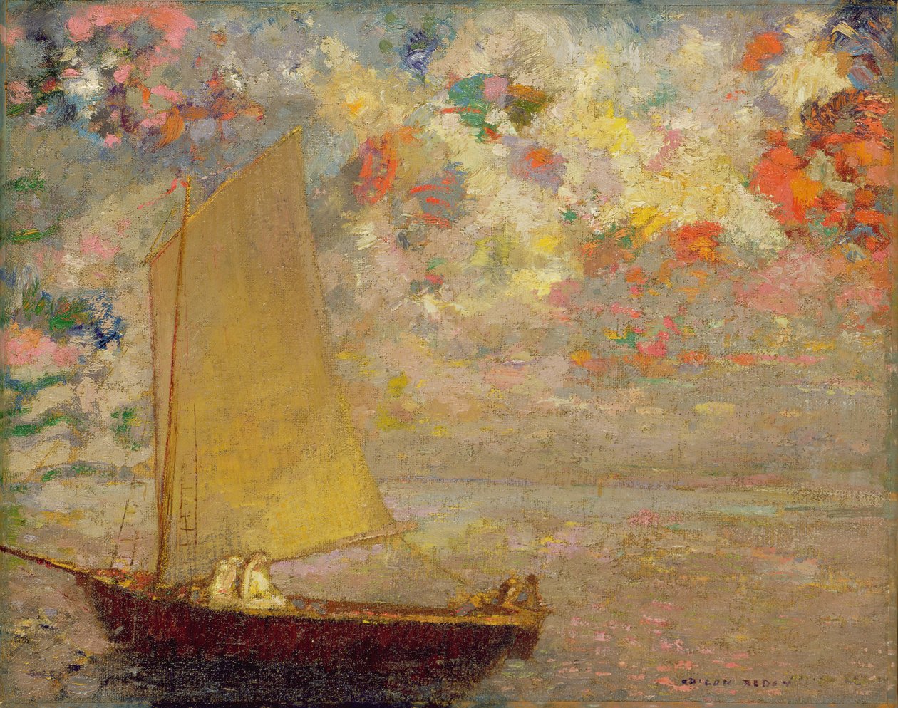 Purjevene, 1905 tekijältä Odilon Redon