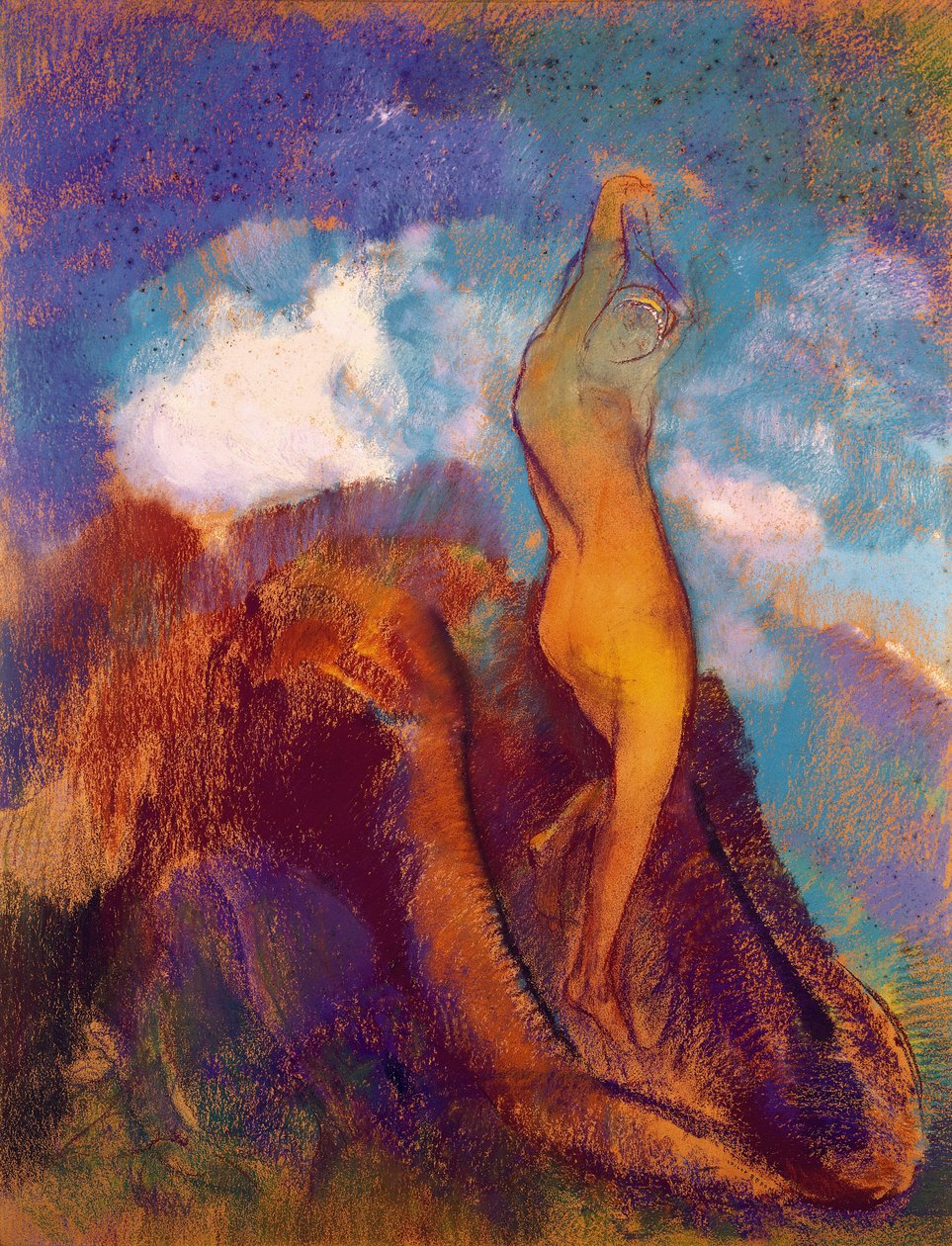 Venuksen syntymä, 1912 (pastelli paperille) tekijältä Odilon Redon