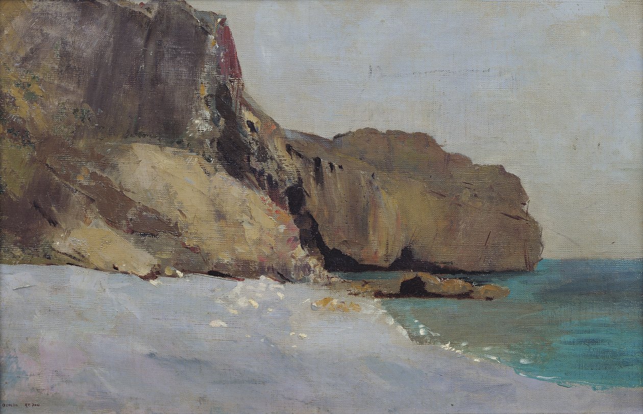 Rocks at Vallieres, lähellä Royania tekijältä Odilon Redon