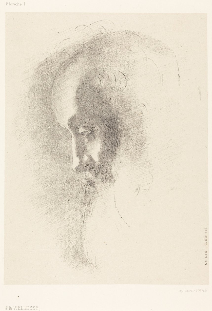 A La Vieillesse (Vanhoille päiville) tekijältä Odilon Redon