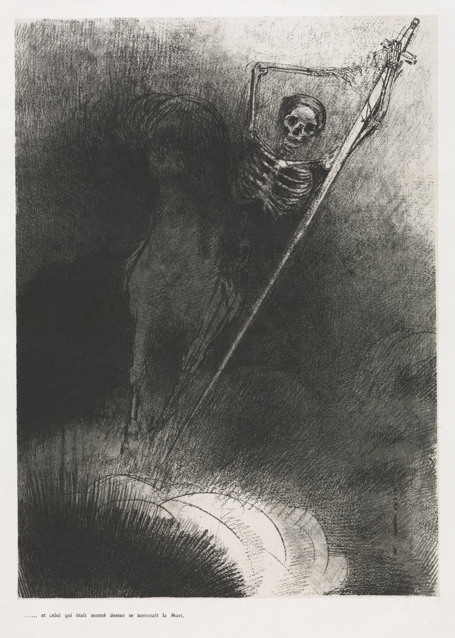Ja Hänen nimensä, joka istui Hänessä, oli Kuolema tekijältä Odilon Redon