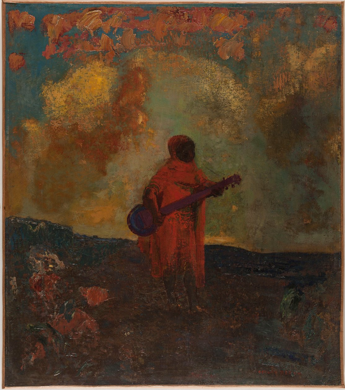 Arabialainen muusikko tekijältä Odilon Redon