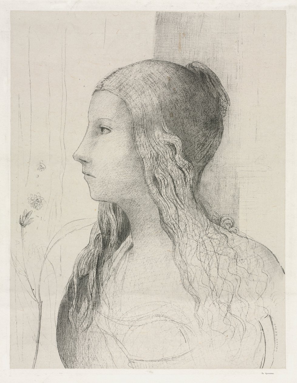 Brünhilde jumalten hämärässä, 1894. tekijältä Odilon Redon