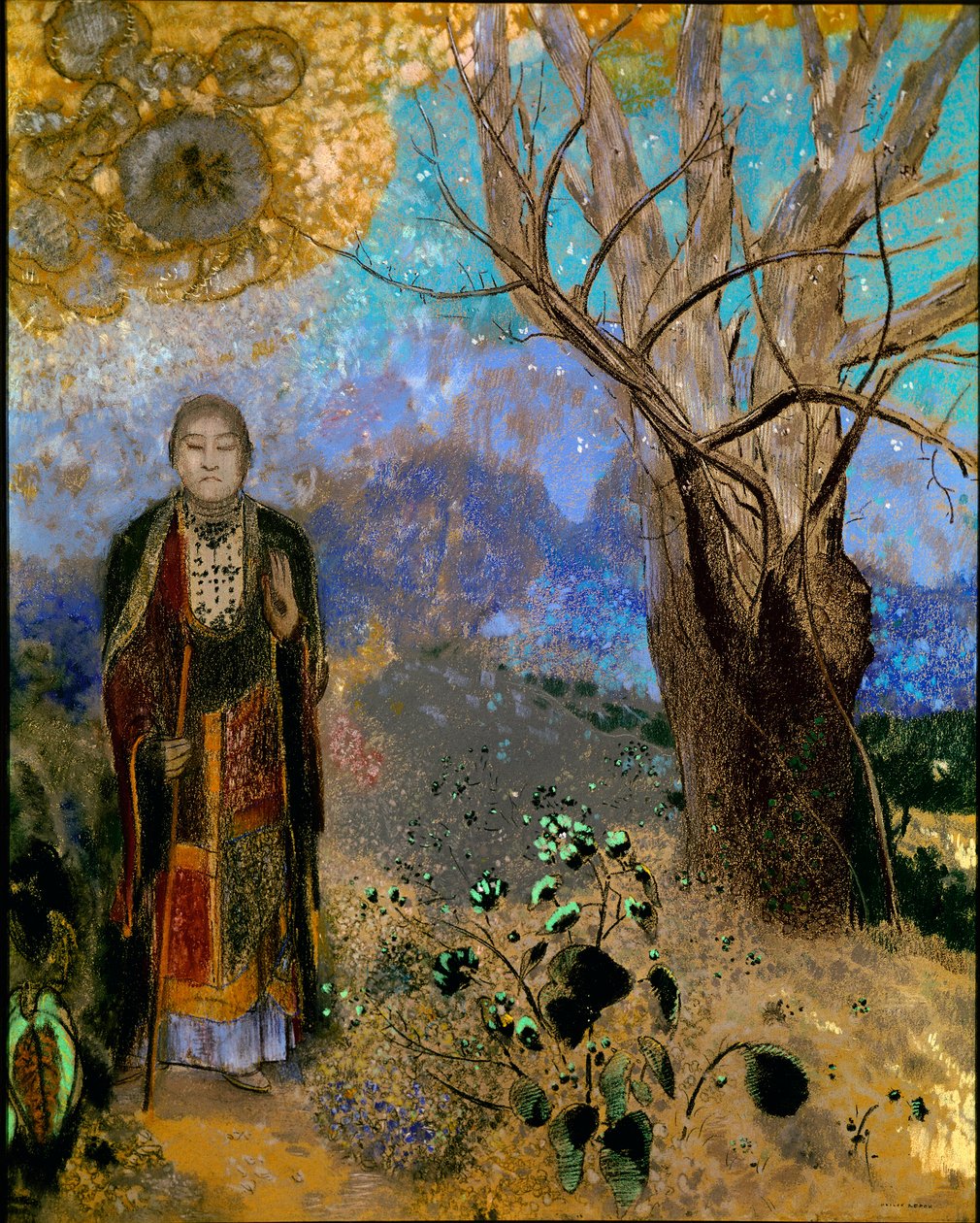 Buddha (öljy kankaalle tekijältä Odilon Redon