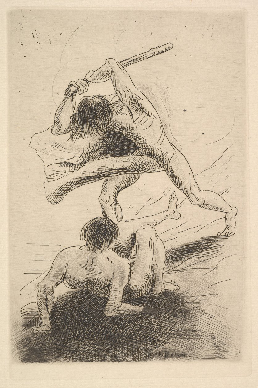 Kain ja Abel, 1886. tekijältä Odilon Redon