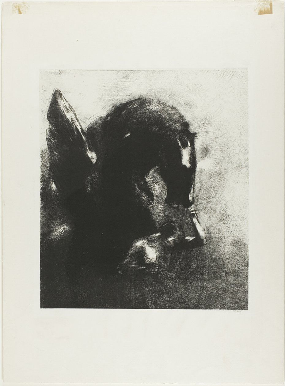 Vangittu Pegasus tekijältä Odilon Redon