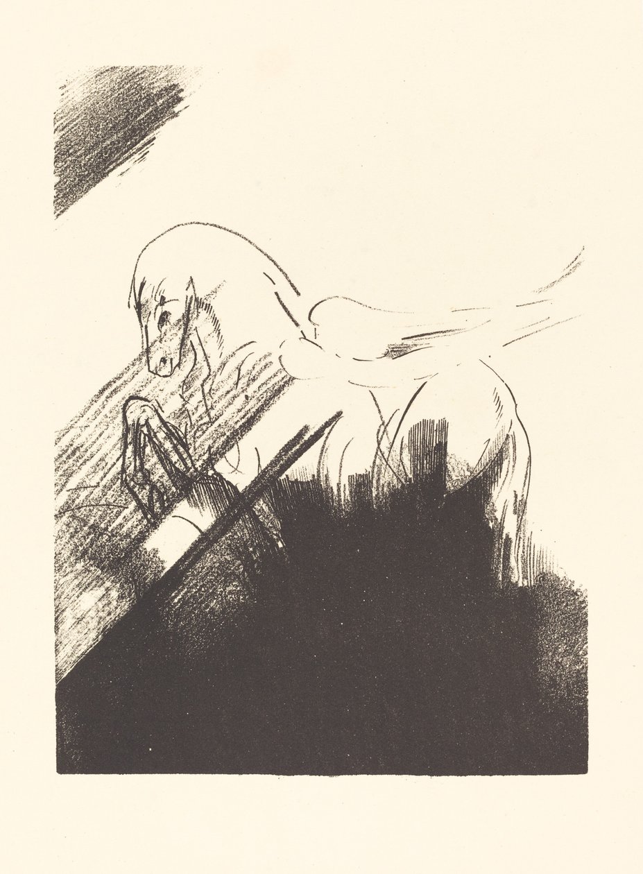 Cheval aile (siivekäs hevonen) tekijältä Odilon Redon