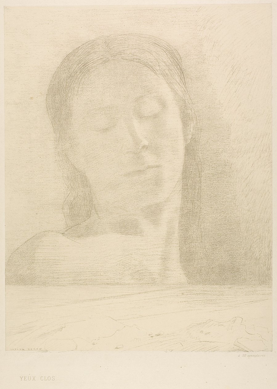 Suljetut silmät tekijältä Odilon Redon