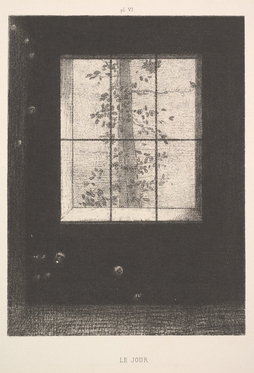 Day Le Jour, sarjasta Dreams Songes, levy VI, 1891. tekijältä Odilon Redon