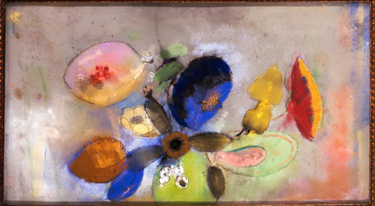 Kukat, 1907-10 tekijältä Odilon Redon