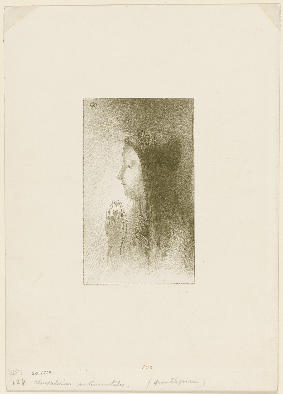 Ferdinand Héroldin Chevalieres sentimentalesin etukappale tekijältä Odilon Redon