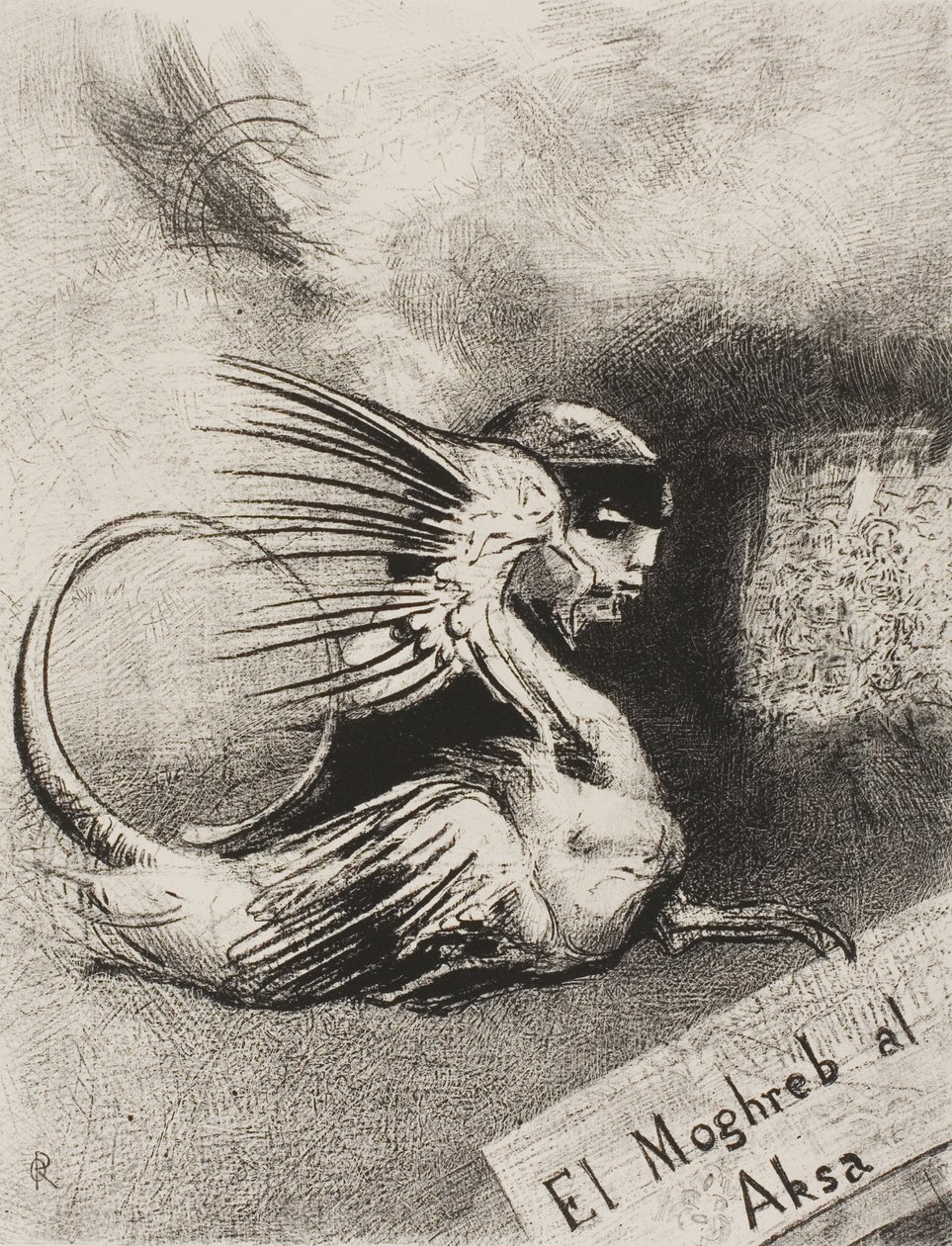 Edmond Picardin El Moghreb al Aksan etukappale tekijältä Odilon Redon