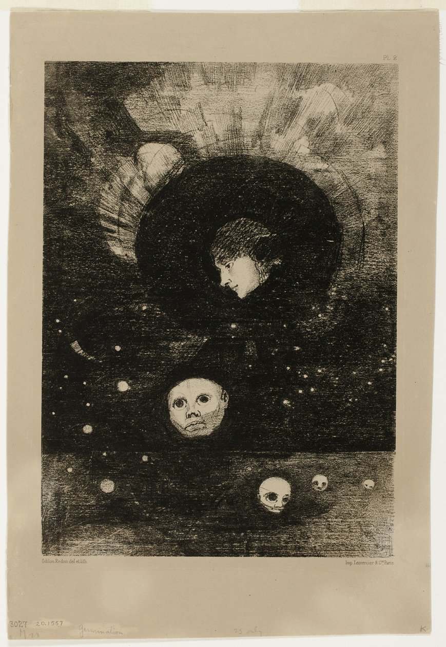 Itäminen, In Dreamsin lautanen kaksi tekijältä Odilon Redon