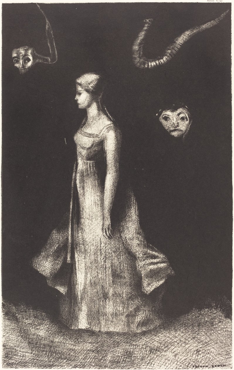 Kummitus (pakkomielle) tekijältä Odilon Redon