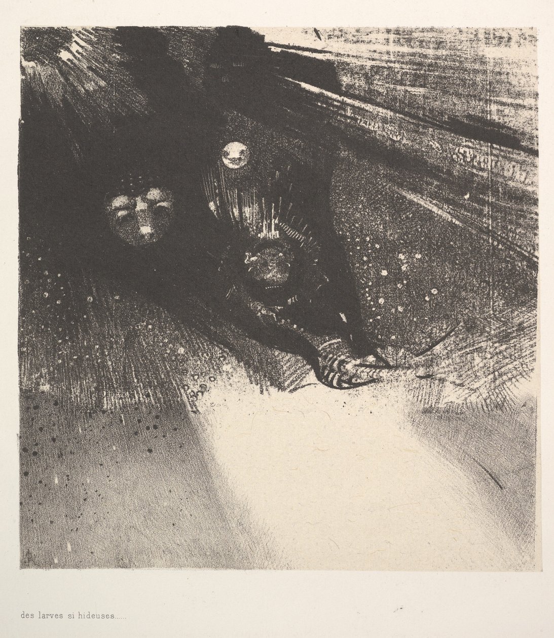 Kauhistuttavat toukat, 1896. tekijältä Odilon Redon