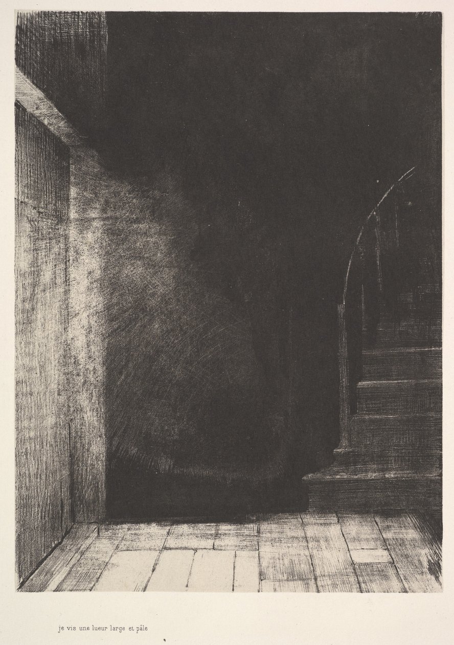 Näin suuren ja vaalean valon välähdyksen, 1896. tekijältä Odilon Redon