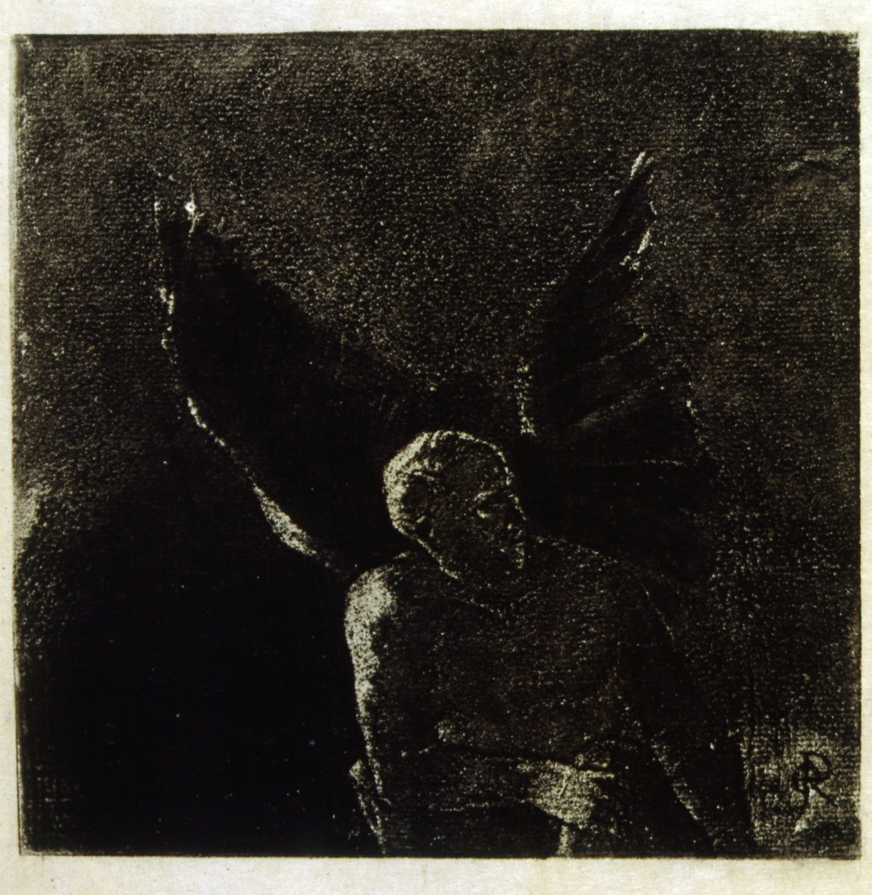 Odilon Redonin kuvitus Baudelairen teokseen "Les Fleurs du Mal". 1891. tekijältä Odilon Redon