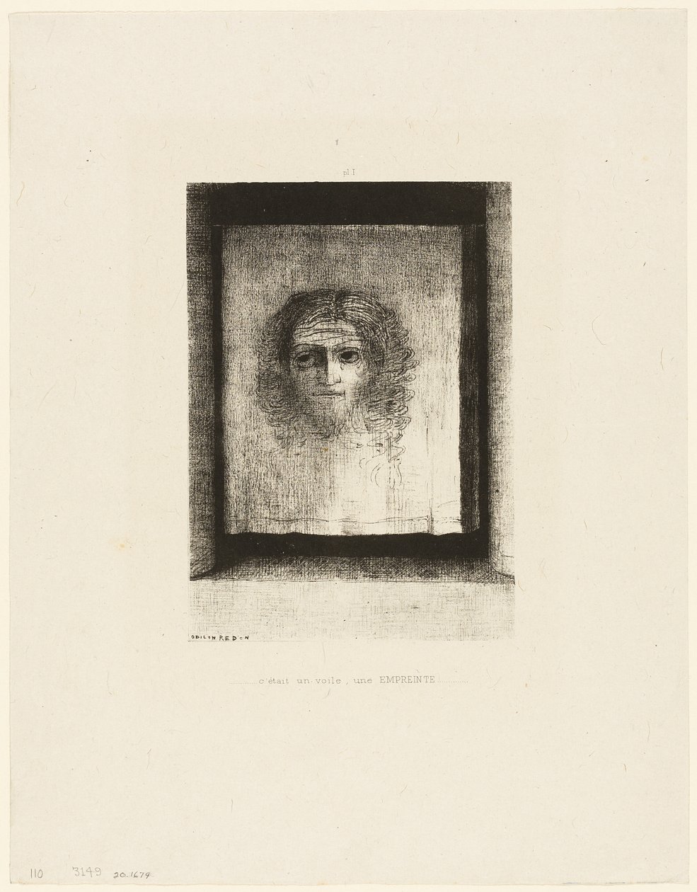 Se oli Hunnu, painatus, levy 1/6 tekijältä Odilon Redon