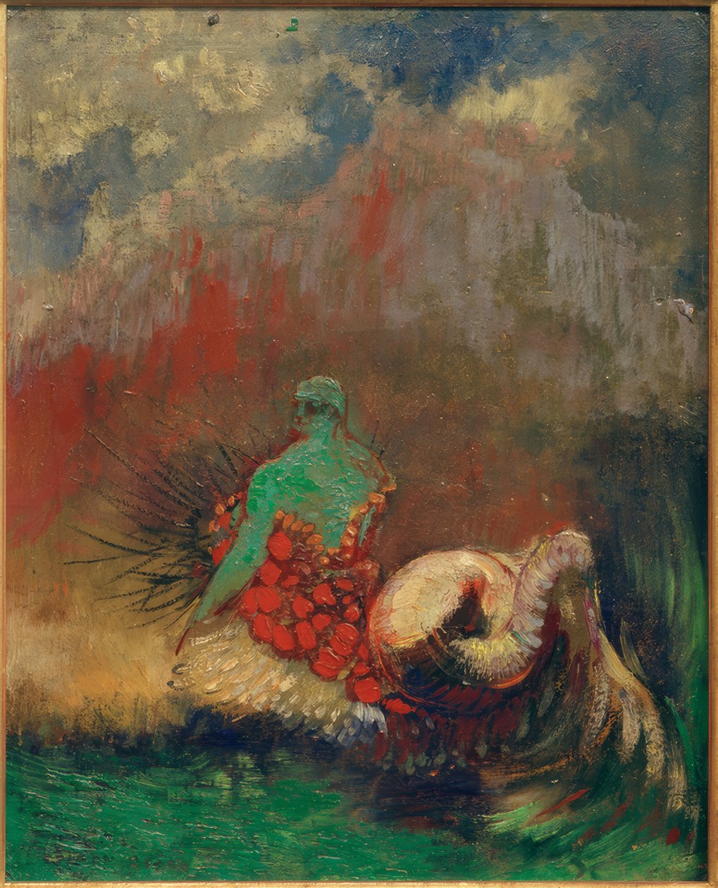 Merenneito (Die Sirene) tekijältä Odilon Redon