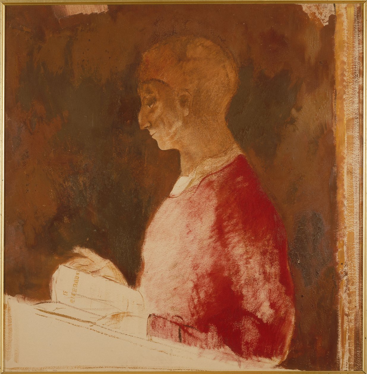 Der Graveur (Büste eines Mannes) tekijältä Odilon Redon
