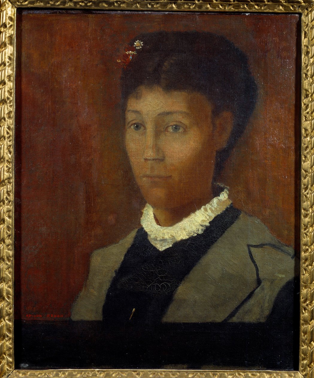 Madame Odilon Redon Camille Redonin muotokuva, nee Falte (1853-1923) tekijältä Odilon Redon