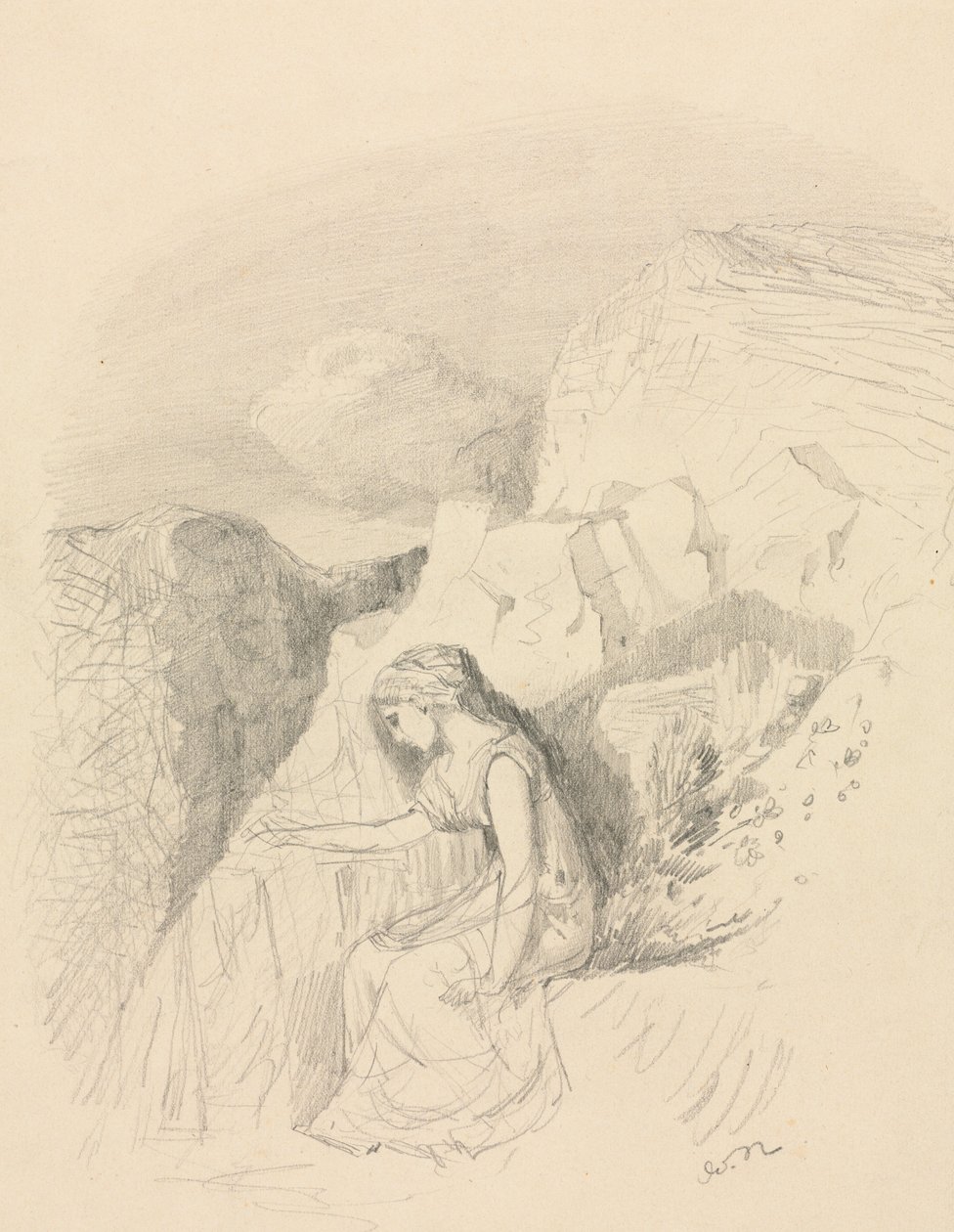 Melankolia, c. 1868. tekijältä Odilon Redon