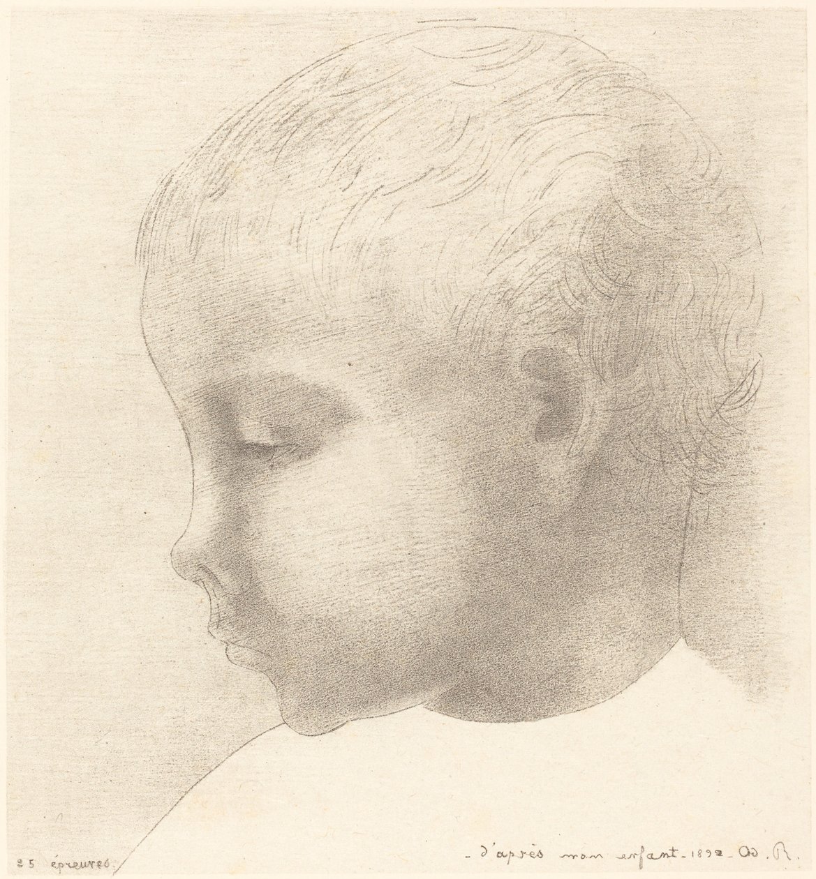 Mon Enfant (Minun lapseni) tekijältä Odilon Redon