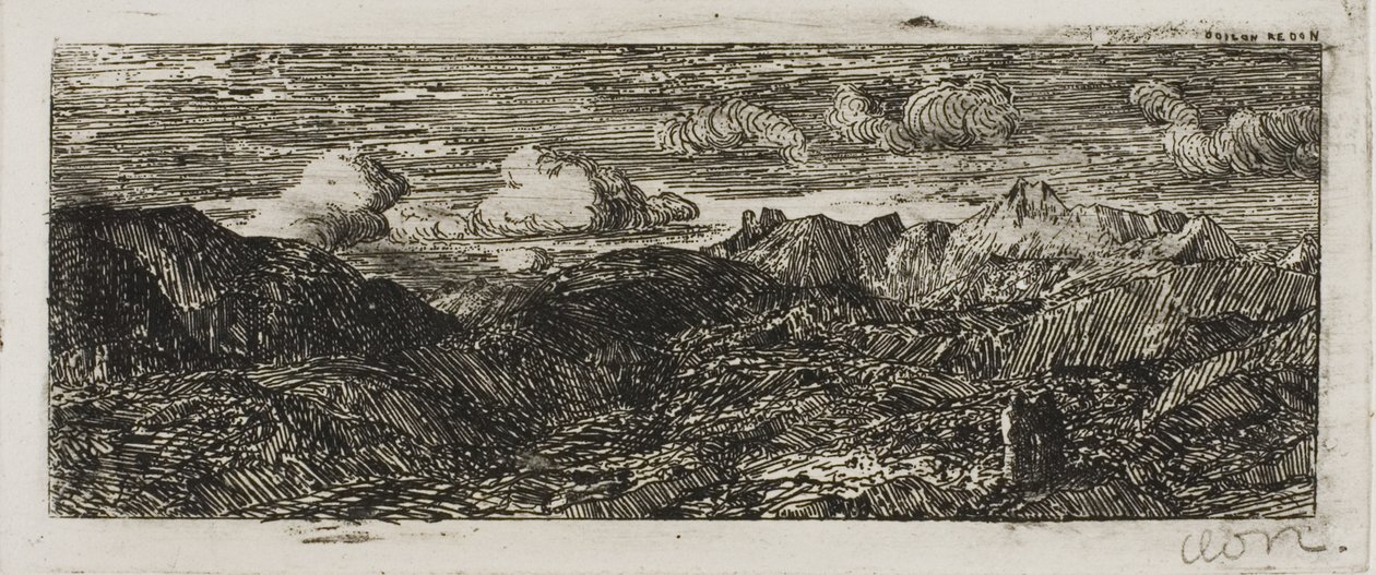 Vuoristomaisema tekijältä Odilon Redon