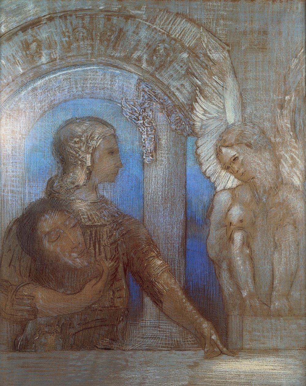 Mystinen ritari, Odilon Redon (1840-1916). tekijältä Odilon Redon