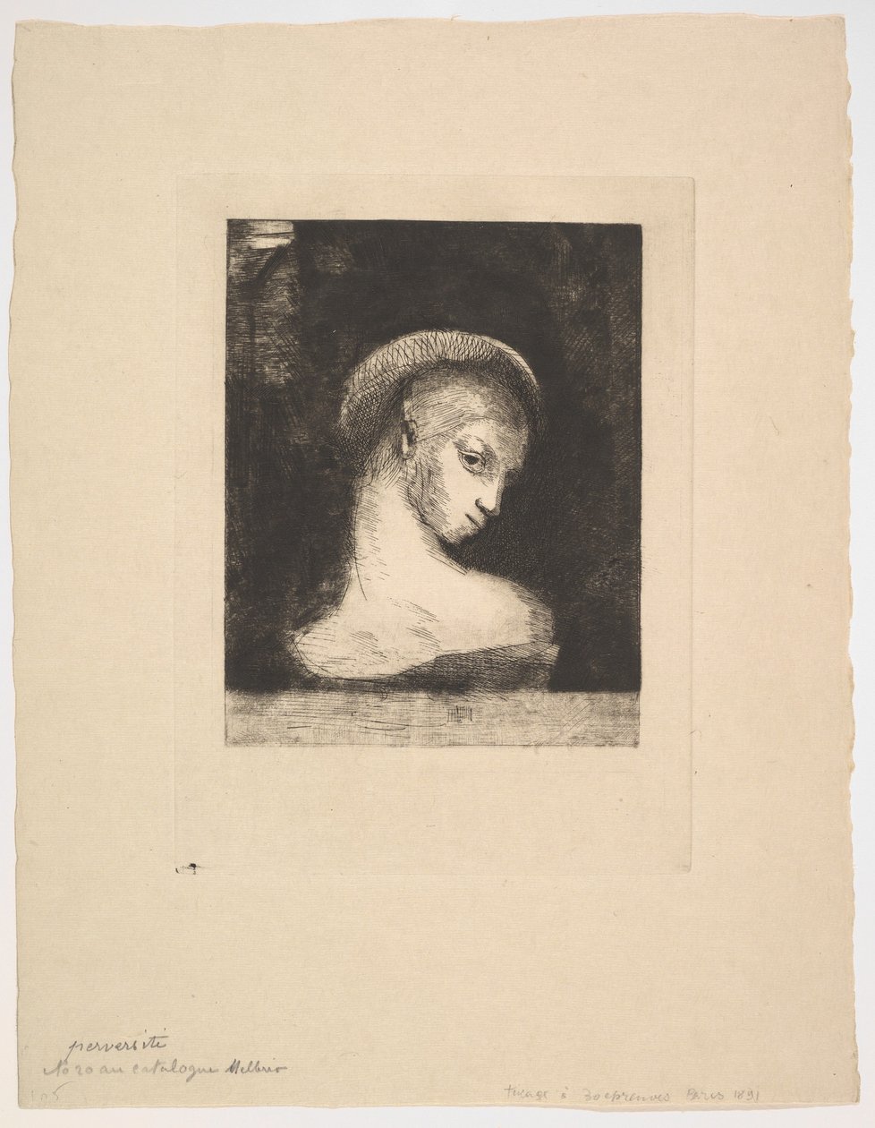 Perversiteetti, 1891. tekijältä Odilon Redon