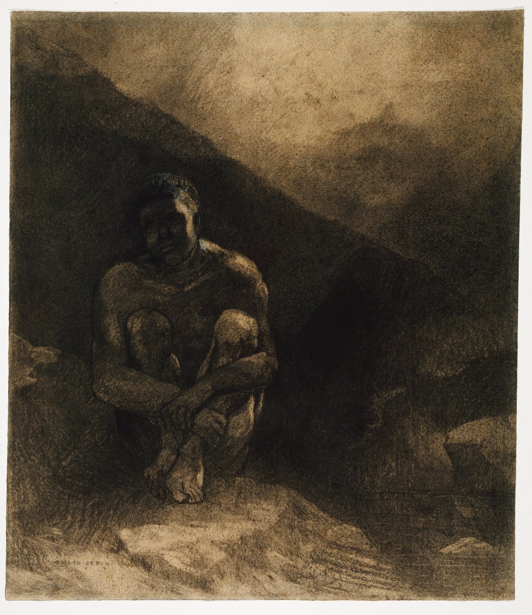 Primitiivinen ihminen tekijältä Odilon Redon