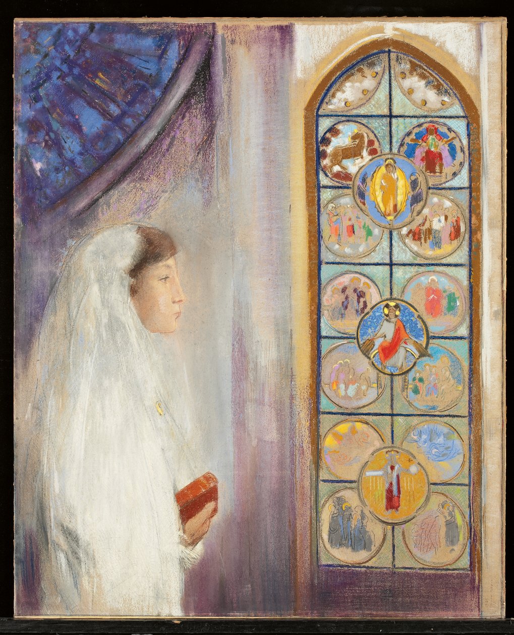 Simone Fayet ehtoollisessa tekijältä Odilon Redon