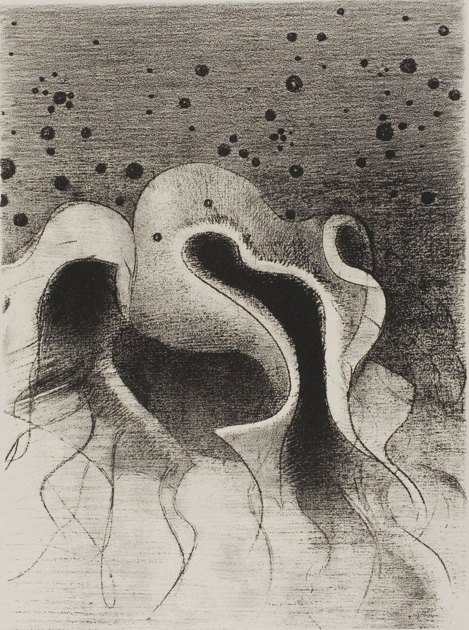 The Beasts of the Sea, Pyöreä kuin nahkapullot, levy 22/24 tekijältä Odilon Redon